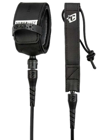 Creatures Pro Superlite Leash-Black Silver-6'0" Comparez plus de prix